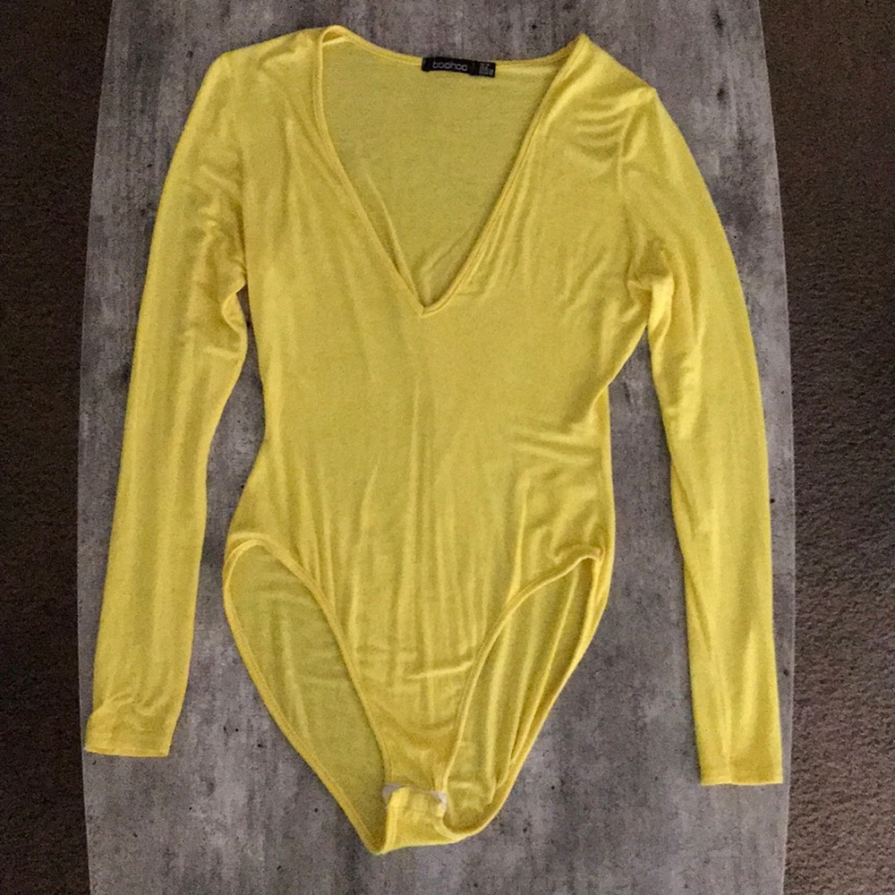 Yellow bodysuit